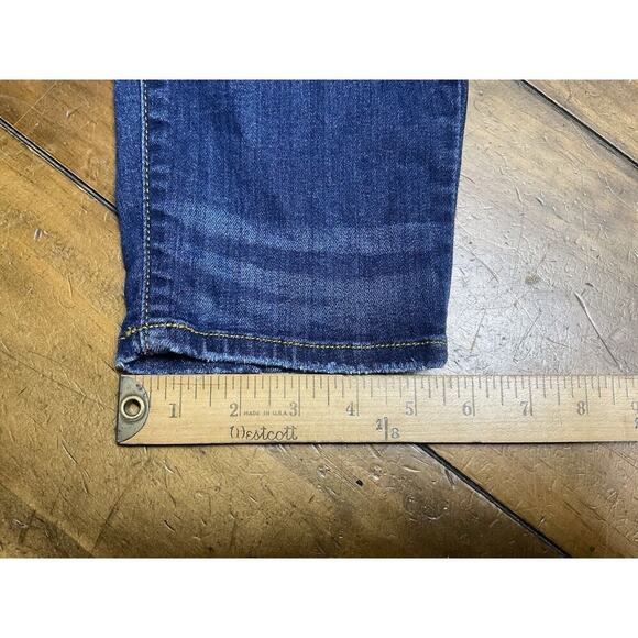 Judy Blue Jeans Womens 7/28 Relaxed Fit Skinny Aurora Handsand Blue USA Whiskers - Picture 9 of 10